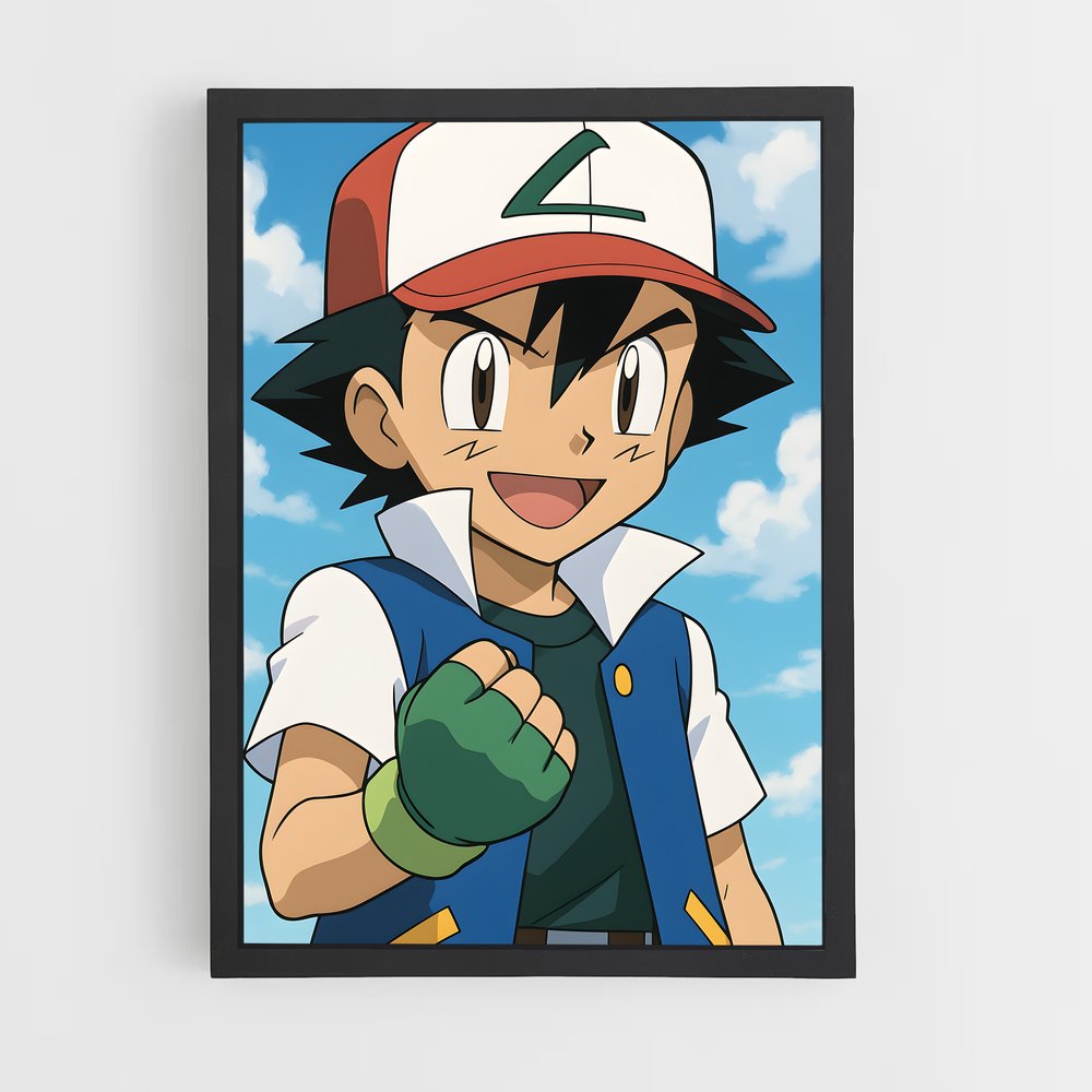 Poster Ash ketchum – affiche Pokemon (vue 2)